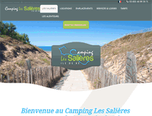 Tablet Screenshot of camping-les-salieres.com